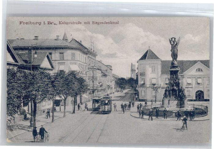 Freiburg Breisgau Kaiserstrasse Siegesdenkmal