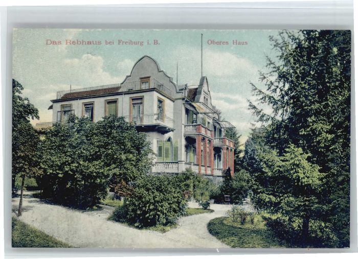 Freiburg Breisgau Rebhaus Oberes Haus