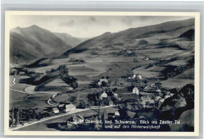 Oberried Zastler Tal Hinterwaldkopf