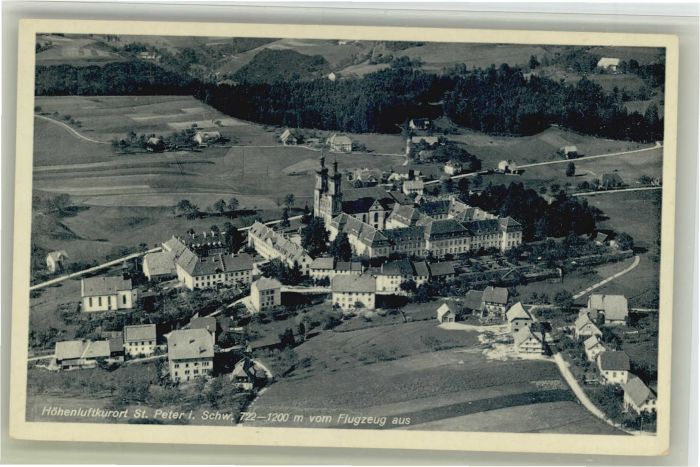 St Peter Schwarzwald Fliegeraufnahme