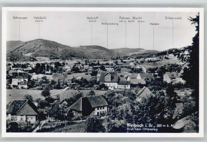Bleibach Schwangen Holzbühl Hohrütt Halden Silbe