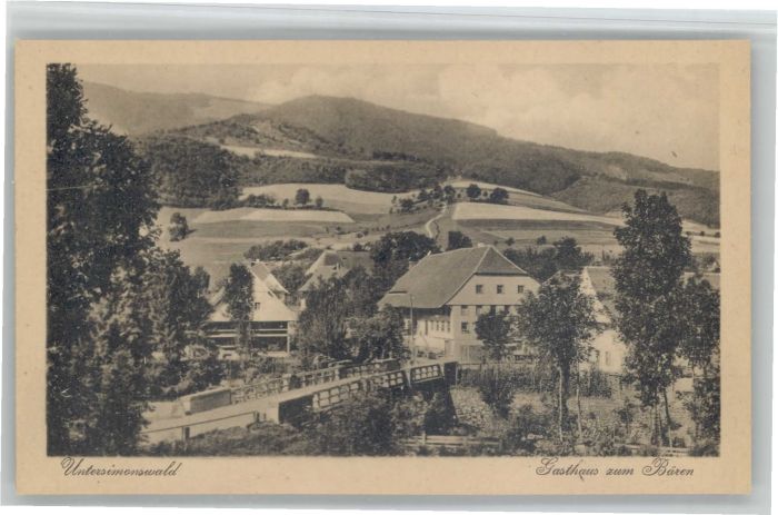 Untersimonswald Gasthaus Bären