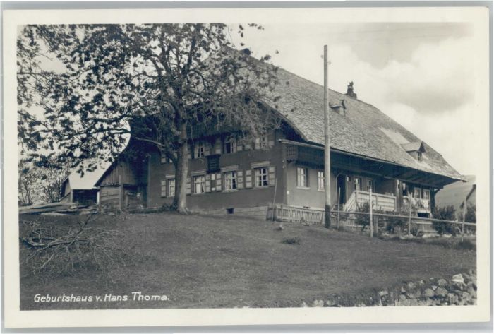 Bernau Schwarzwald Geburtshaus Hans Thoma