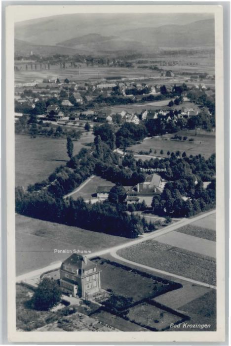 Bad Krozingen Fliegeraufnahme Pension Schumm