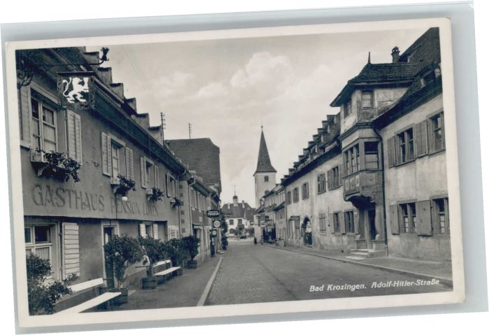 Bad Krozingen A. H. Strasse Gasthaus Pension Löwen