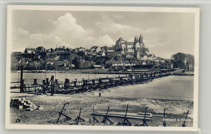 Breisach Rhein Breisach Schiffsbrücke