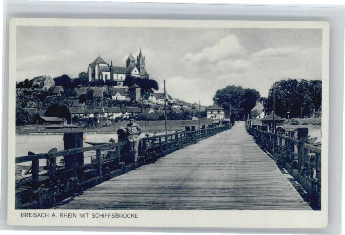 Breisach Rhein Breisach Schiffsbrücke