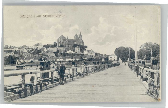 Breisach Rhein Breisach Schiffsbrücke