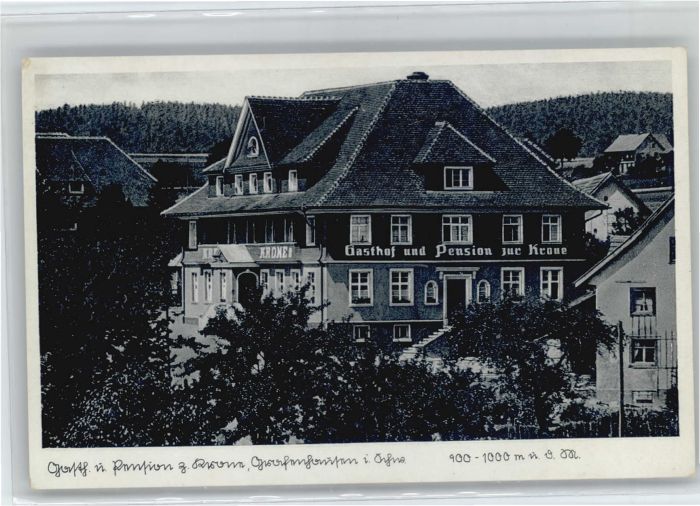 Grafenhausen Schwarzwald Gasthaus Pension zur Krone