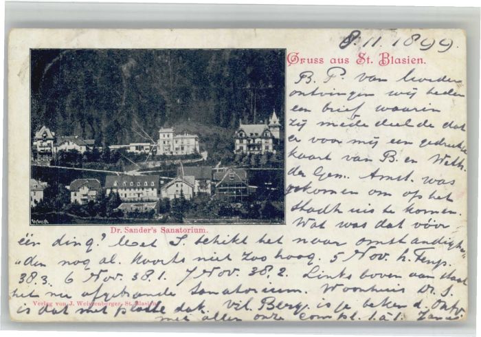 St Blasien Dr Sanders Sanatorium