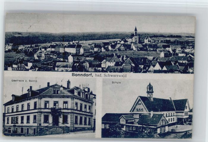 Bonndorf Schwarzwald Bonndorf Gasthaus Sonne Schule