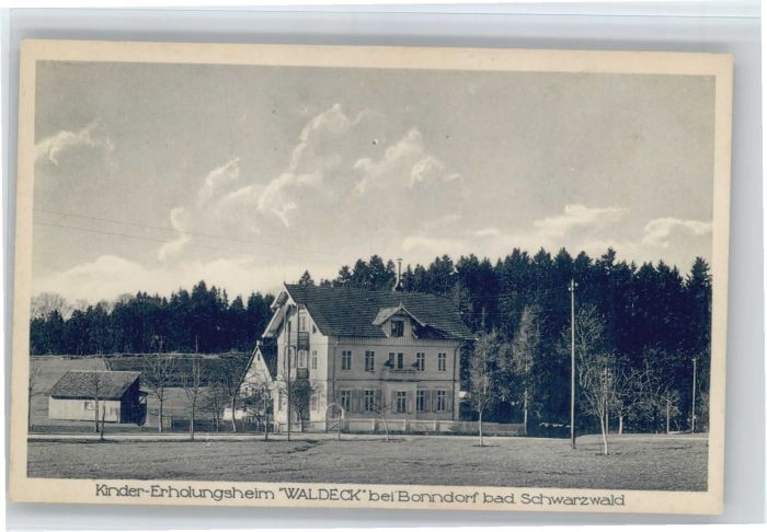 Bonndorf Schwarzwald Bonndorf Kindererholungsheim Waldeck