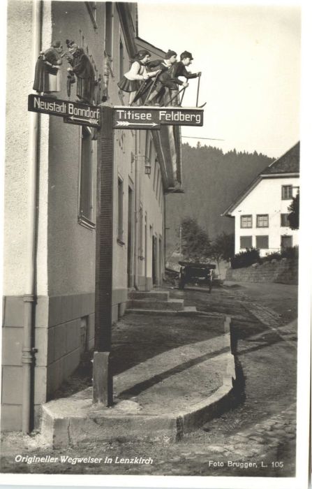Lenzkirch Hochschwarzwald BW Wegweiser