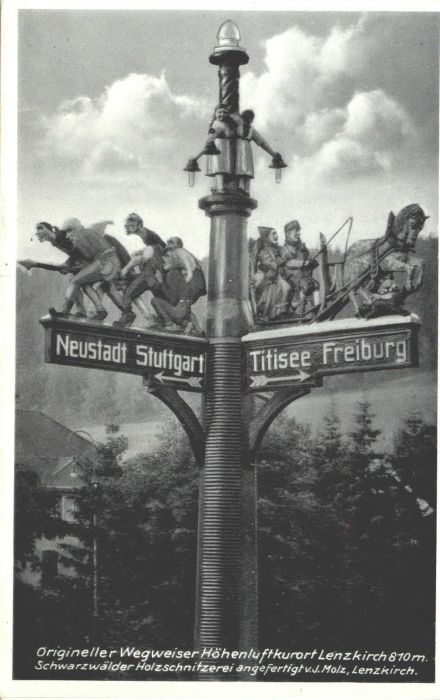 Lenzkirch Hochschwarzwald BW Wegweiser