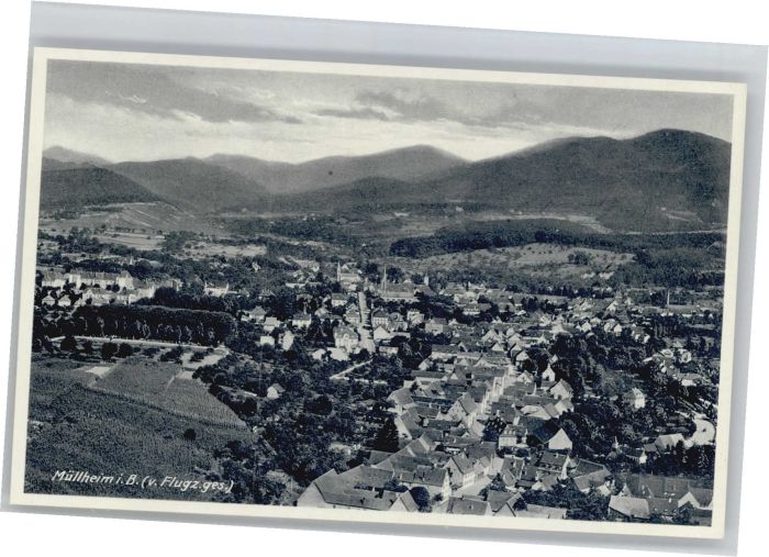 Muellheim Baden Müllheim Fliegeraufnahme