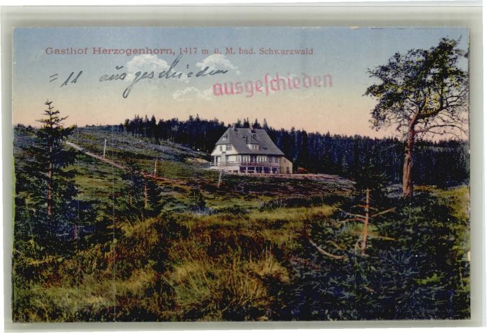 Bernau Schwarzwald Gasthof Herzogenhorn