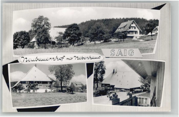 Saig Schwarzwald Saig Neubauernhof