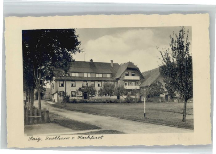 Saig Schwarzwald Saig Gasthaus Hochfirst