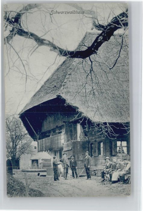 Lenzkirch Hochschwarzwald BW [Stempelabschlag] Schwarzwaldhaus
