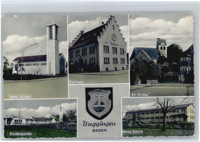 Buggingen Kirche Rathaus Kindergarten Schule