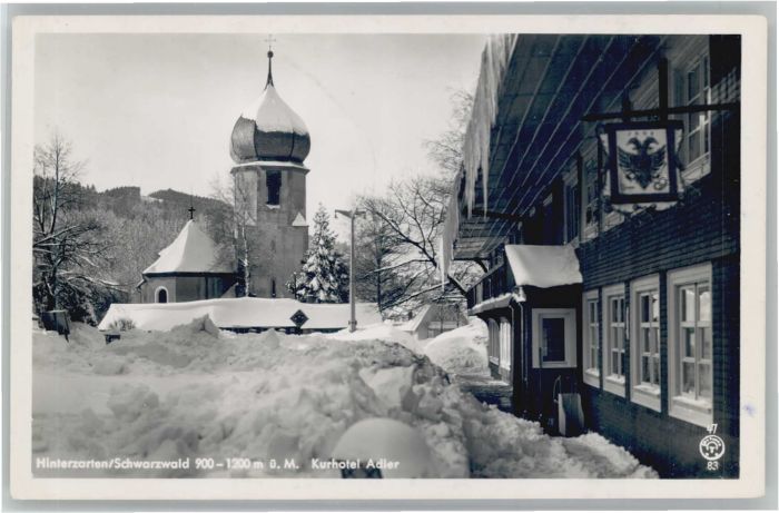 Hinterzarten Breisgau-Hochschwarzwald BW Kurhotel Adler
