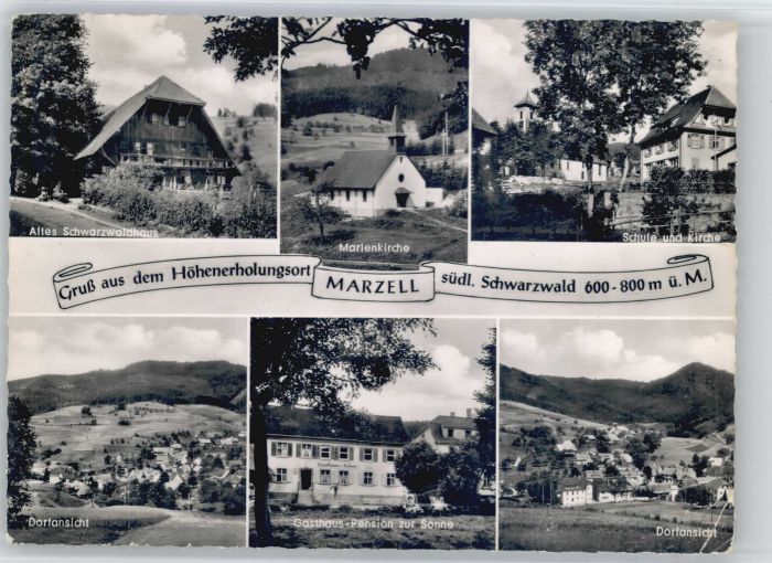 Marzell Schwarzwaldhaus Marienkirche Gasthaus P