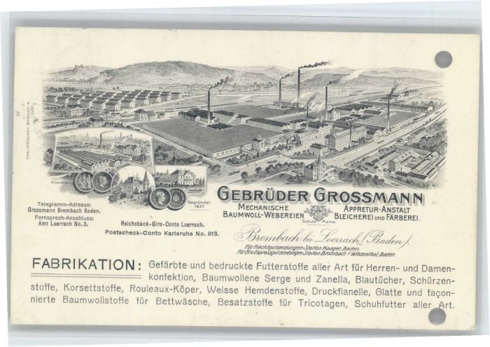 Brombach Loerrach ebrüder Grossmann x