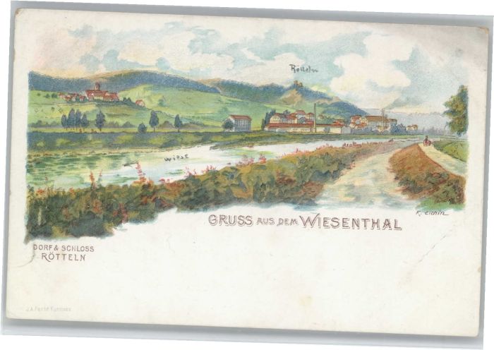 Schloss Roetteln ünstler K Eichin *