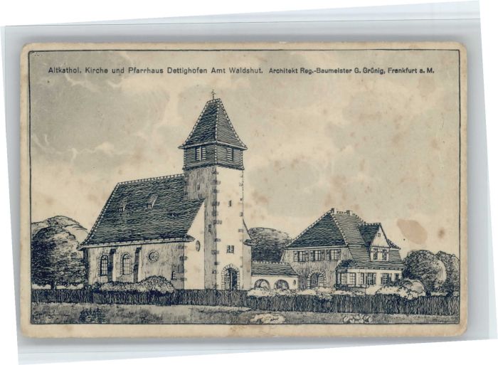 Waldshut Tiengen Rhein Waldshut-Tiengen Kirche Pfarrhaus Detti