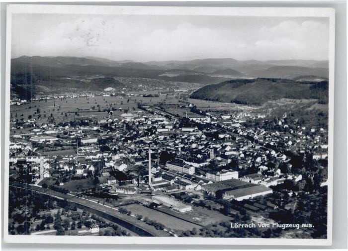 LoeRRACH Baden BW Fliegeraufnahme