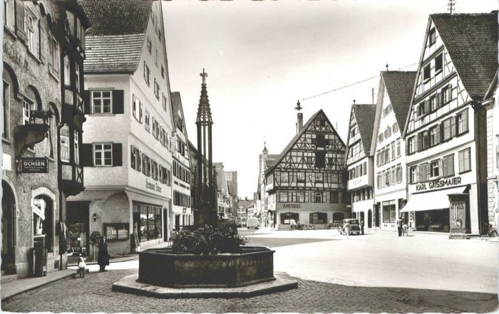 Riedlingen Wuerttemberg arktplatz Apotheke Gasthof Pension Ochs