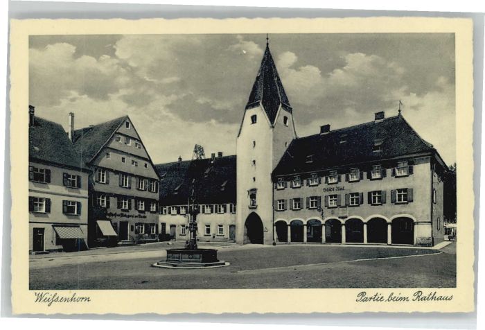 Weissenhorn Rathaus Gasthof Metzgerei zur Traube Br