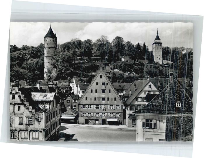 Biberach Riss Kapellenplatz Weisser Turm Gigelturm