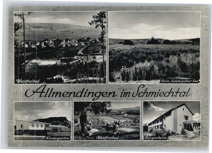 Allmendingen Wuerttemberg Waldfreibad Kindergarten Bürgerheim