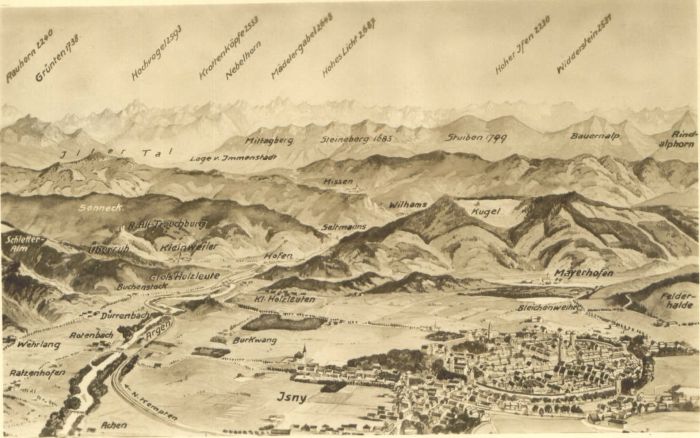 Isny Allgaeu Isny Fliegeraufnahme