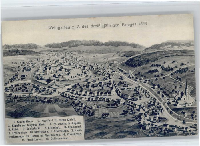 Weingarten Wuerttemberg loster Kirche Kapelle