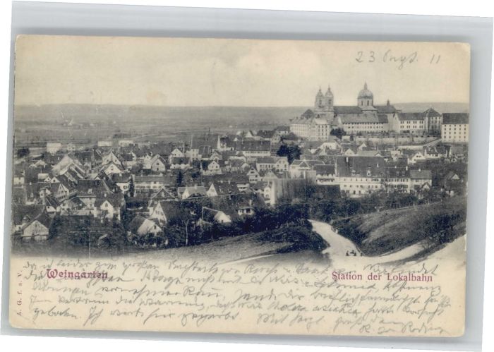 Weingarten Wuerttemberg tation der Lokalbahn