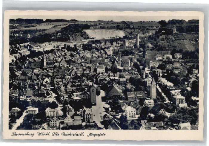 Ravensburg Wuerttemberg Ravensburg Fliegeraufnahme