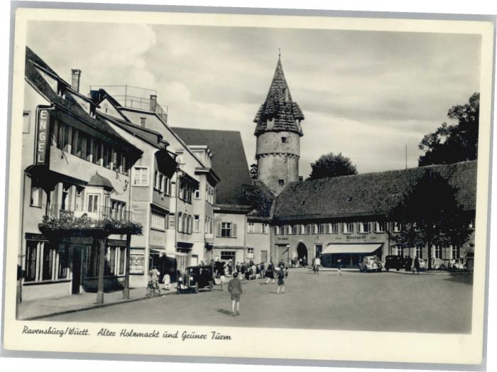 Ravensburg Wuerttemberg Ravensburg Alter Holzmarkt Grüner Turm