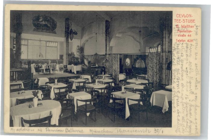 Muenchen Bayern eylon-Tee-Stube  Walther