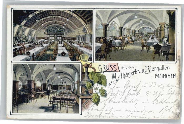 Muenchen athäserbräu Bierhallen x