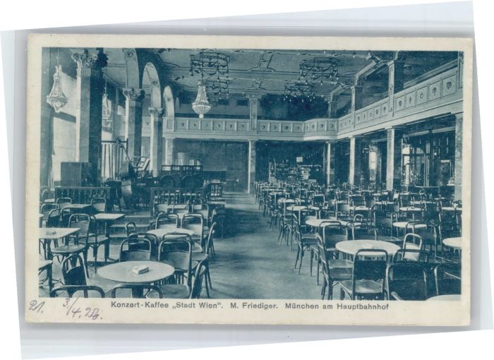 Muenchen Bayern onzert-Cafe Stadt Wien
