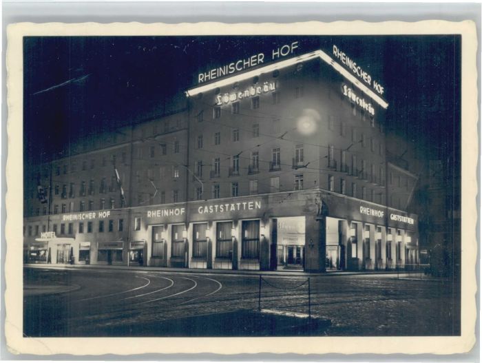 Muenchen Bayern Hotel Rheinischer Hof Rheinhof-Gaststaetten x