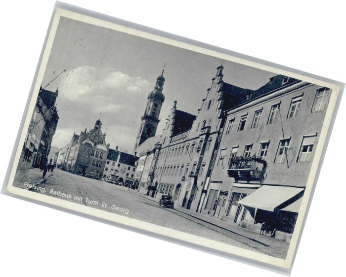 Freising Rathaus Turm St Georg