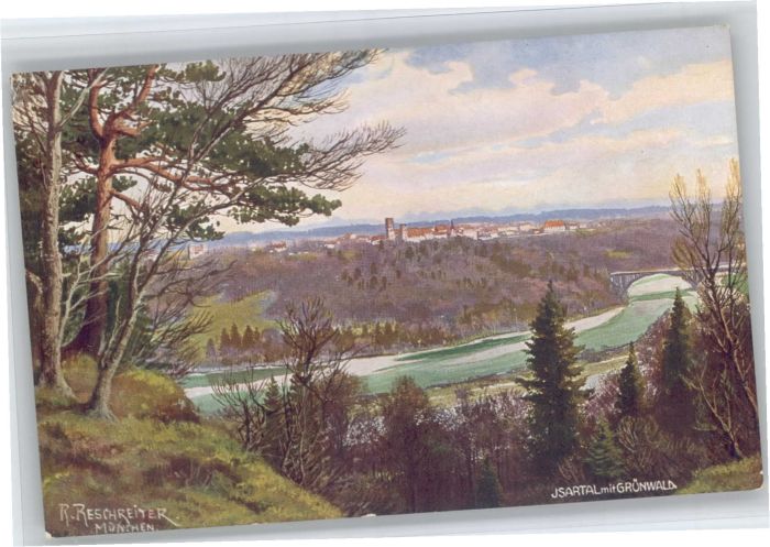 Gruenwald Muenchen nstler R. Reschreiter *