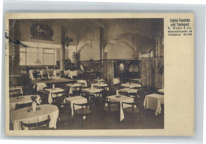 Muenchen Bayern Stempelabschlag] Ceylon Teestube