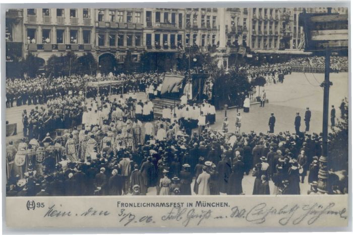 Muenchen Bayern ronleichnamfest