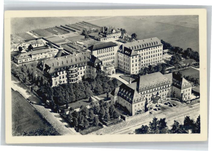 Nymphenburg Fliegeraufnahme Krankenanstalt des Drit