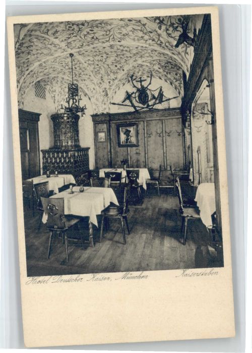 Muenchen Bayern Hotel Deutscher Kaiser Kaiserstube