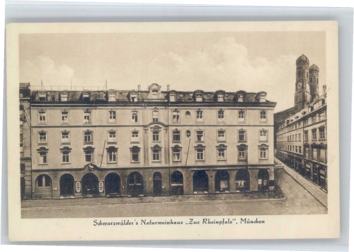 Muenchen Bayern chwarzwaelders Naturweinhaus Zur Rheinpfalz *